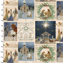 O' Holy Night Adore Him Patch Cotton Fabric