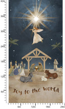 O' Holy Night Joy To The World Cotton Fabric Panel