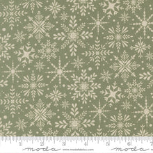 Gingerbread Lane Snowflakes Mistletoe Cotton Fabric