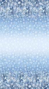 All That Glitters Ombre Snowflake Sparkle Cotton Fabric