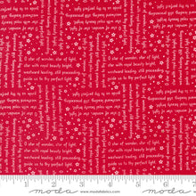 Starberry Star of Wonder Words Red Cotton Fabric