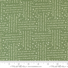 Starberry Star of Wonder Words Green Cotton Fabric