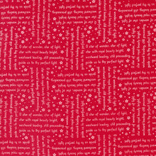 Starberry Star of Wonder Words Red Cotton Fabric