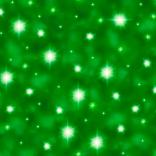 The Newborn King Green Stars Cotton Fabric