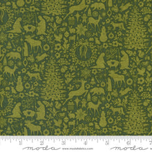 Pine Valley Nativity Damask Mistletoe Cotton Fabric