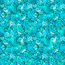 Bohemian Sunrise Celestial Turquoise Blender Cotton Fabric
