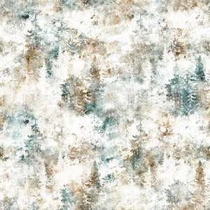 Running With The Pack Pine Trees Blender Cotton Fabric