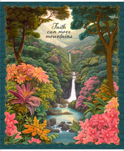 Faith Can Move Mountains Panel Cotton Fabric