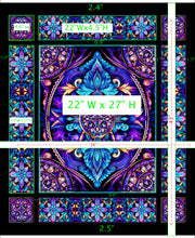 Royale Stained Glass Panel Cotton Fabric