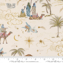 Silent Night Landscape Scenic Lamb Cream Cotton Fabric