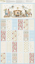 Silent Night Watercolour Advent Calendar Cotton Fabric Panel