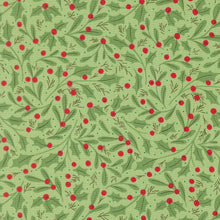 Merrily On High Winter Berries Christmas Holly Cotton Fabric