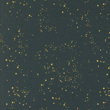 Old World Yuletide Speckled Sky Midnight Gold Shimmer Blender Cotton Fabric