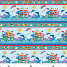 Noah and Friends Border Stripe Cotton Fabric
