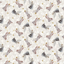 Silent Night Nativity by Studio 731 Silver Angels Cotton Fabric
