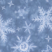 Winter Chill Snowflakes Shibori Cotton Fabric