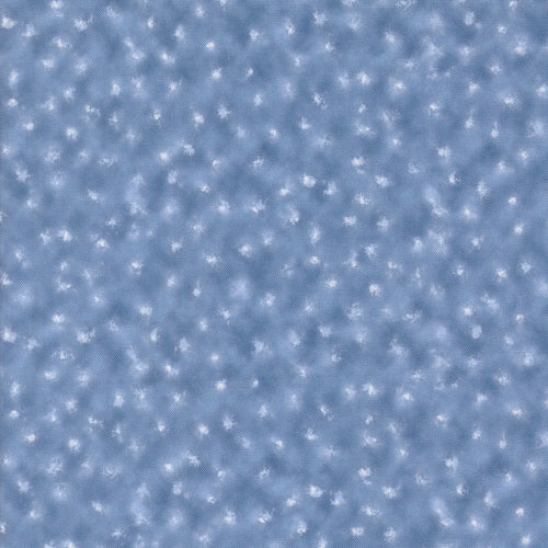 Winter Chill Starry Night Dots Shibori Cotton Fabric