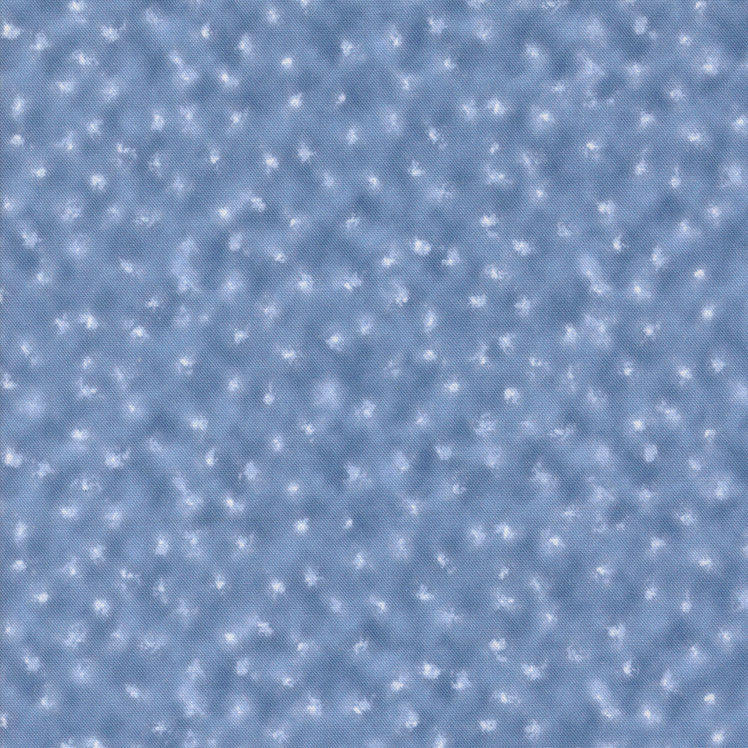 Winter Chill Starry Night Dots Shibori Cotton Fabric
