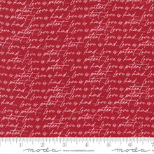 Flirt Love Is Patient Love Is Kind Red Cotton Fabric