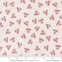 Independence Day God Bless America Vanilla Cotton Fabric