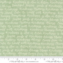 Kindness Words Sage Blender Cotton Fabric