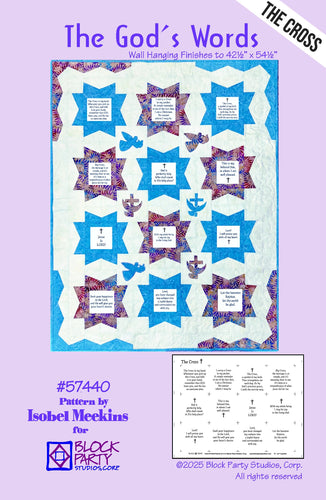 God's Words Quilt Pattern & The Cross Fabric Panel Set