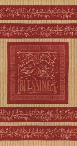 Count Your Blessings Cotton Fabric Panel