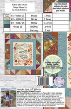 Easy Panel Things Above Quilt Pattern