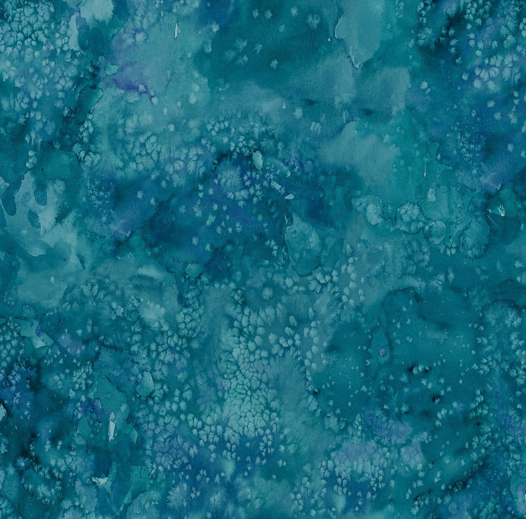 Comfort and Joy Flow Basics Teal Cotton Fabric