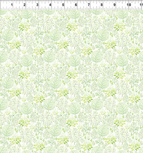 Glorious Garden Green Trees Cotton Fabric