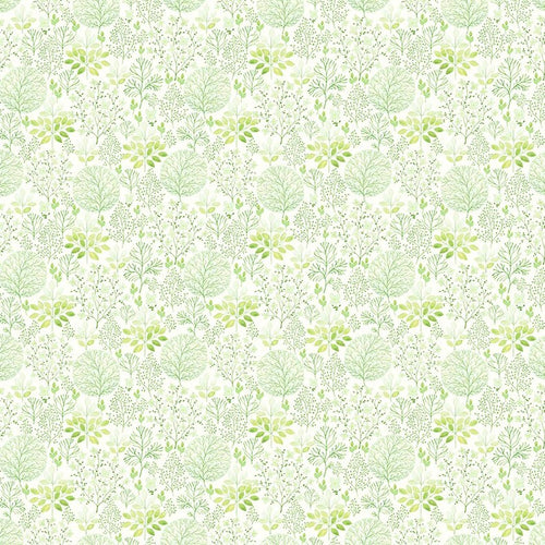 Glorious Garden Green Trees Cotton Fabric