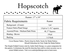 Hopscotch Table Runner Pattern