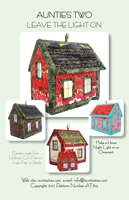 Leave The Light On Fabric House & Ornament Pattern