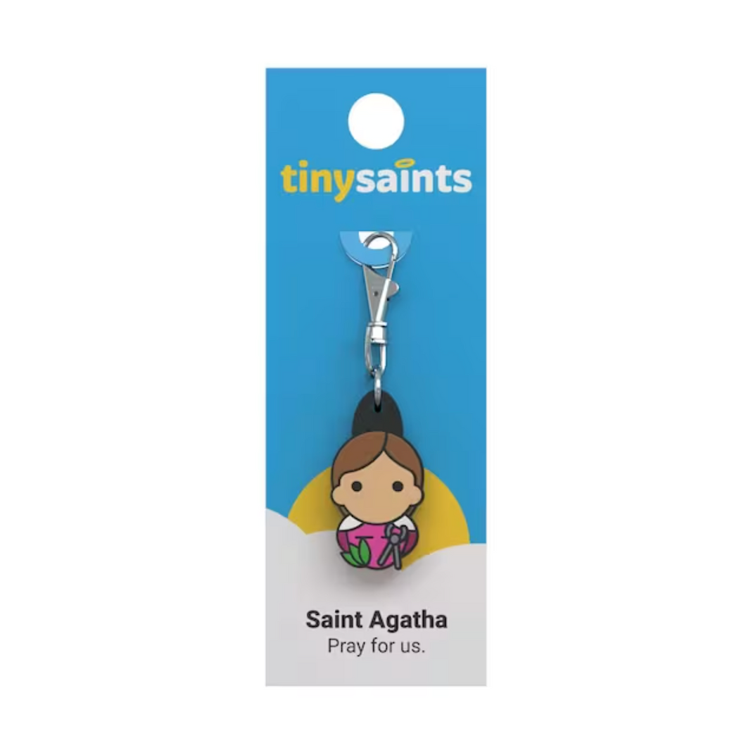 Tiny Saints Rubber Charms A-J