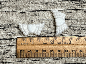 Pearly Angel Wings Silicone Focal Bead