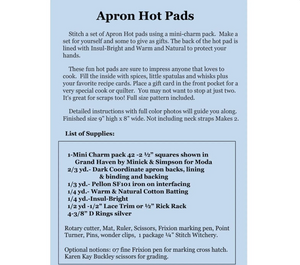 Apron Hot Pads Pattern