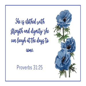 Woman of Faith Scripture Verse 6 inch Mini Fabric 5 Panel set
