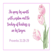 Woman of Faith Scripture Verse 6 inch Mini Fabric 5 Panel set