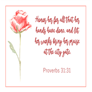 Woman of Faith Scripture Verse 6 inch Mini Fabric 5 Panel set