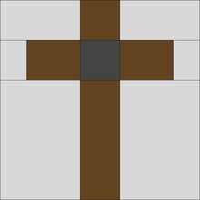 DIGITAL The Old Rugged Cross Songs of Faith Quilt Block PDF Pattern