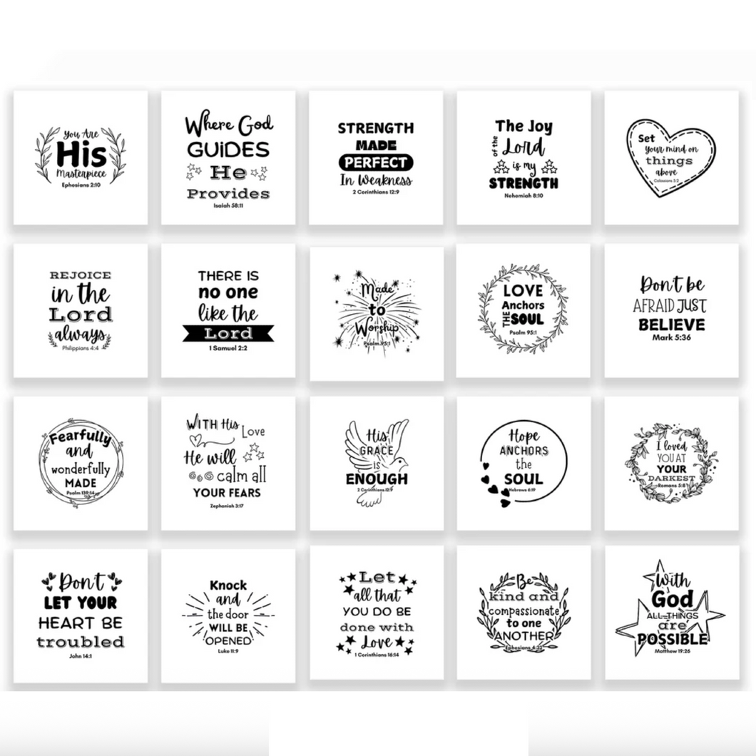 Scripture Charm Square 20pc set