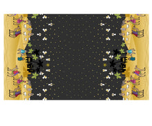 Away In A Manger Double Edge Border with Gold Metallic Cotton Fabric
