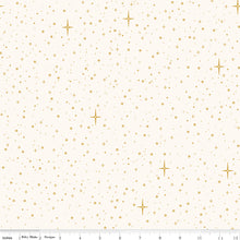 Christmas Wishes Starry Sky Cream Cotton Fabric