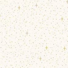 Christmas Wishes Starry Sky Cream Cotton Fabric