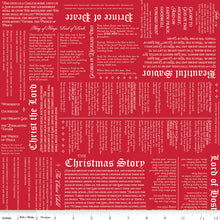 Christmas Wishes Christmas Story Red Cotton Fabric