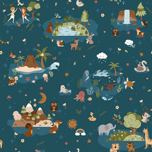Created with Love Main Ocean Cotton Fabric