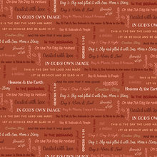 Created with Love It Is Written Clay Cotton Fabric