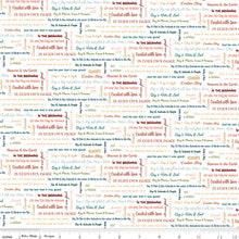 Created with Love It Is Written Ecru Cotton Fabric