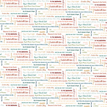 Created with Love It Is Written Ecru Cotton Fabric