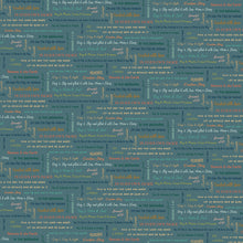 Created with Love It Is Written Ocean Cotton Fabric